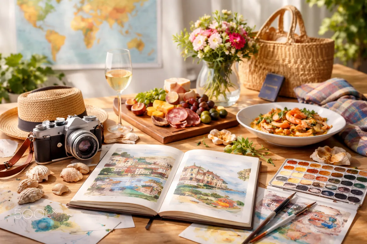 Comment allier voyages, gastronomie et loisirs créatifs pour des expériences inoubliables