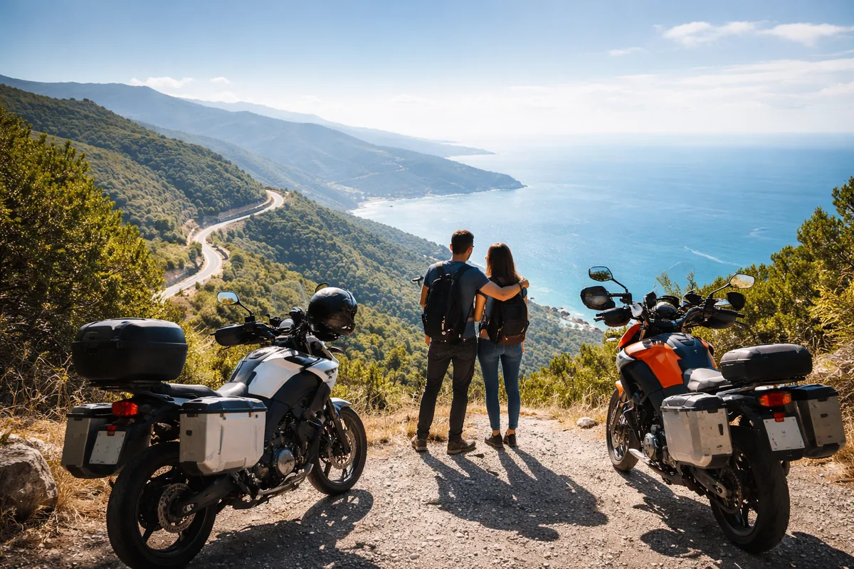 Les avantages d'organiser un road trip à deux roues