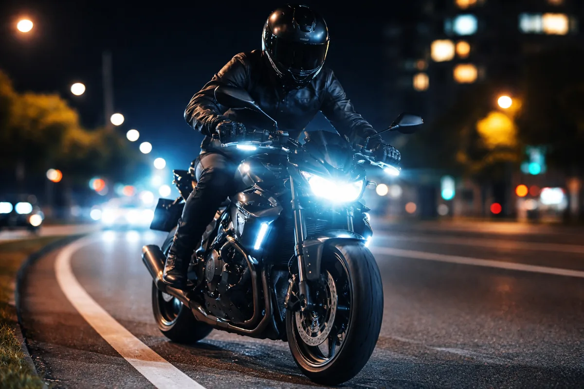 Comment améliorer la visibilité de votre moto la nuit