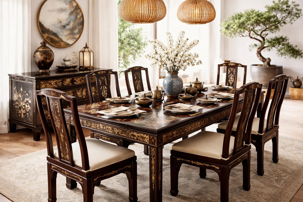 Comment utiliser des meubles orientaux pour améliorer l'art de la table